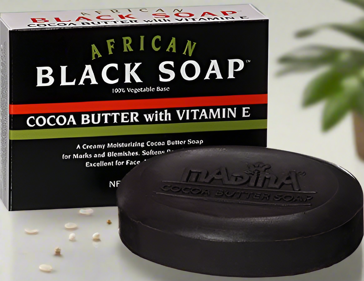 Black Soap with Cocoa Butter and Vitamin E
